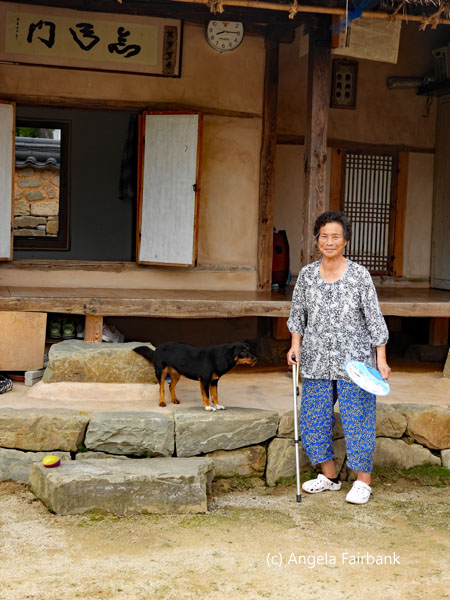 our hostess and dog