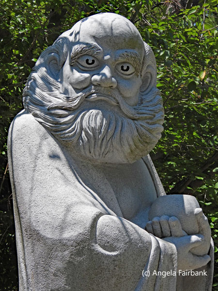 stone statue at temple