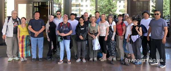 mongolia tour group with drivers