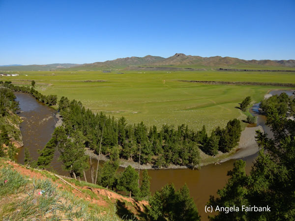 view of battle field and river