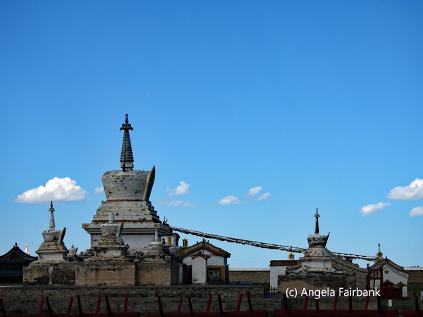 monastery stupas