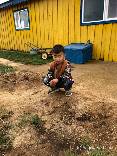 boy sitting