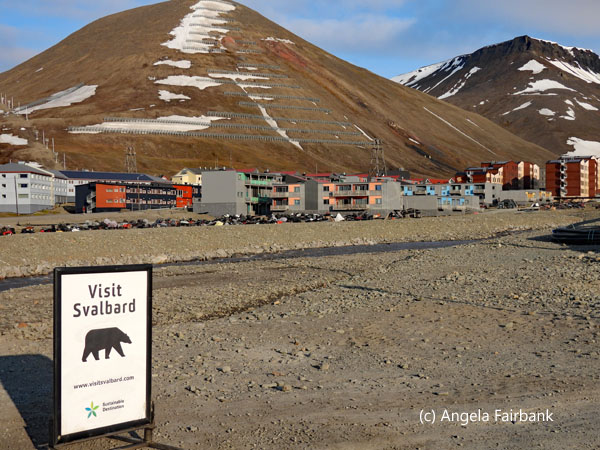 visit svalbard sign