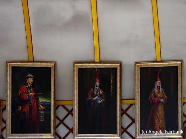 paintings at restaurant
