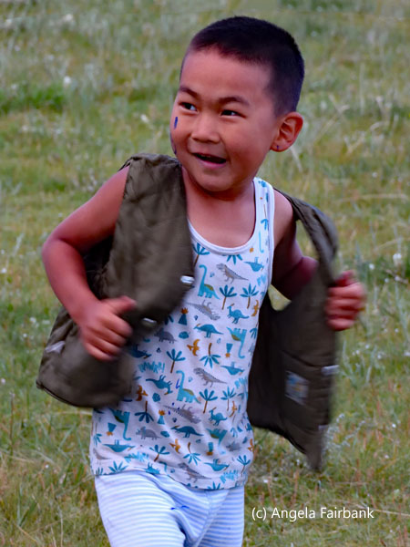 boy at archery