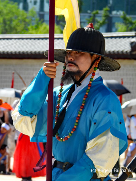 soldir holding flag