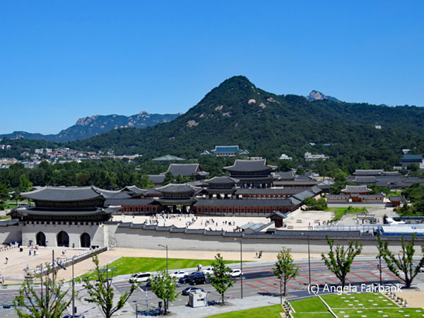 view of palace from above