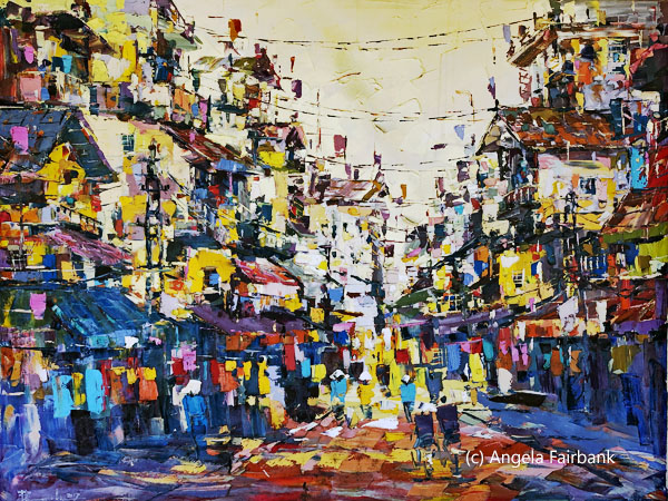 Insadong painting of street