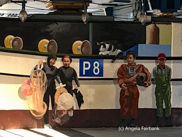 mural under bridge at Abai