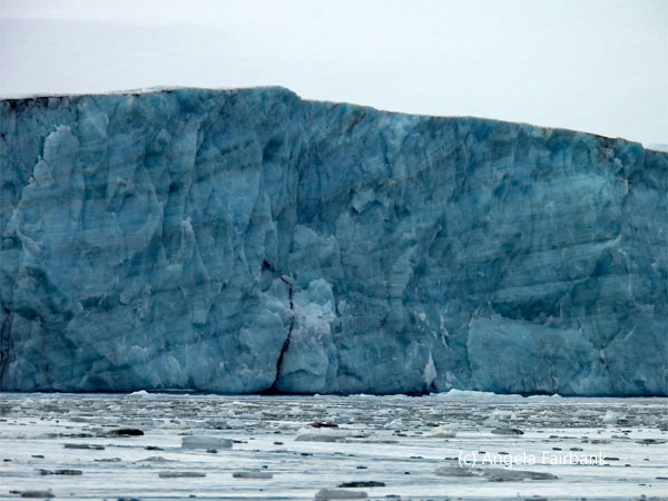 blue glacier edge