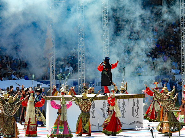 singer on stage with smoke