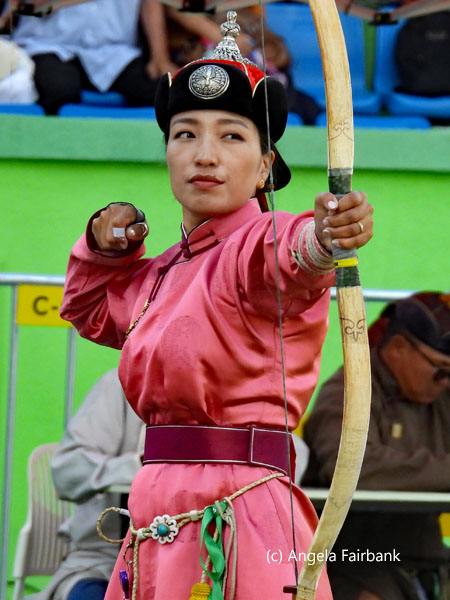 female archer in pink 3