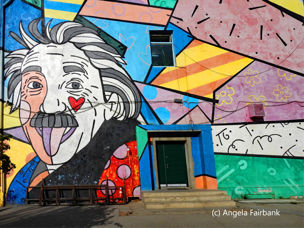 einstein mural