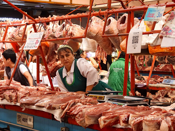 meat at green market