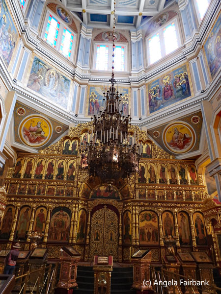 inside the Ascension Russian Orthodox Cathedral