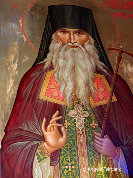 icon inside the Ascension Russian Orthodox Cathedral