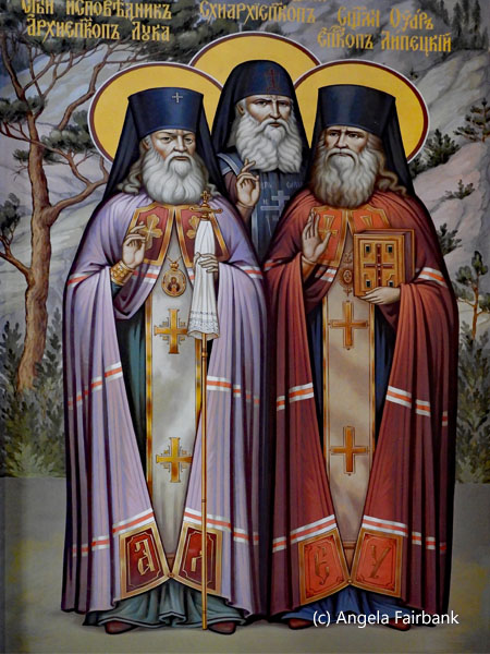 painting inside the Ascension Russian Orthodox Cathedral