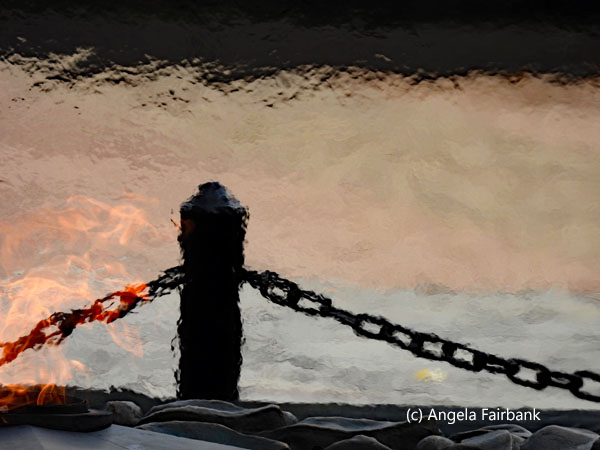 eternal flame burning
