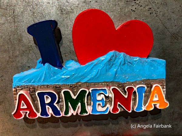 I love Armenia fridge magnet