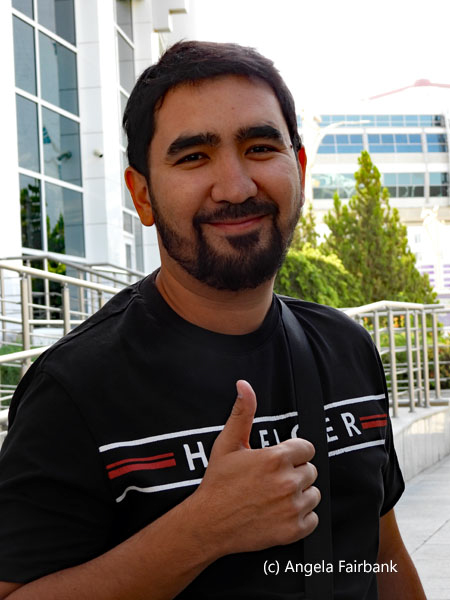 Aziz, our guide in Turkmenistan