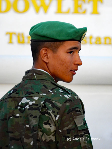 soldier at independence monument