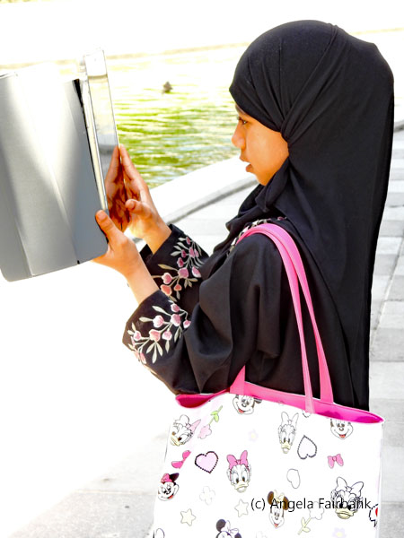 girl with iPad