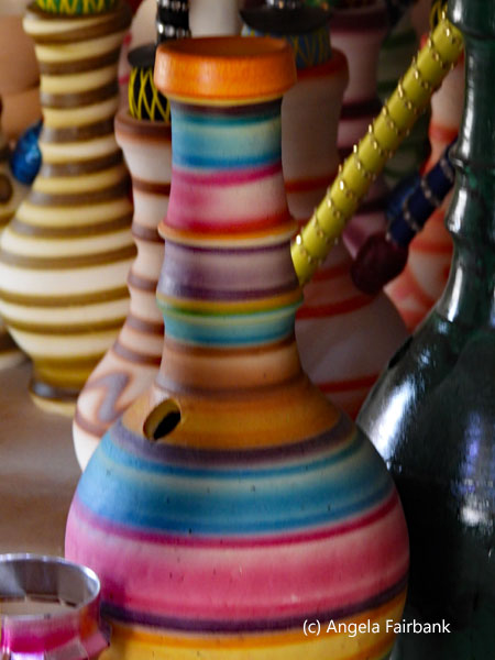 colourful hookah pot