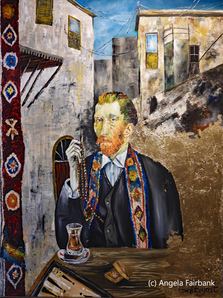 Vincent van Gogh in Azerbaijan painting