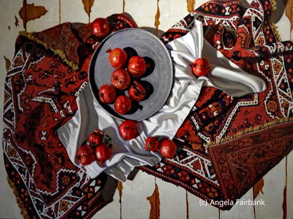 painting of pomegranates