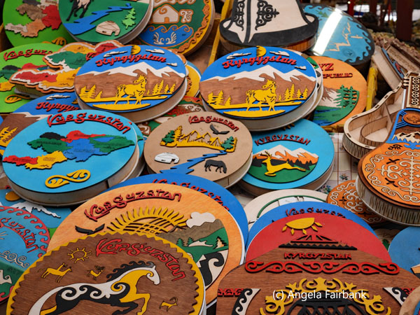 decorated candy boxes at market