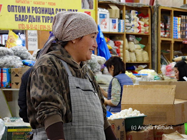 woman at market