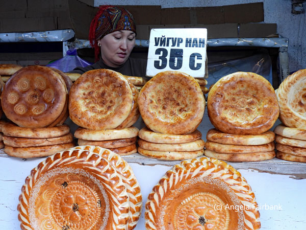30c bread and seller at market