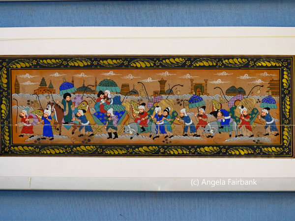 painting of silk road