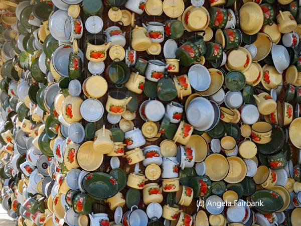 biennale house made of crockery