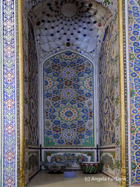 recess inside summer palace of Emir Said Mir Mohammed Alim Khan