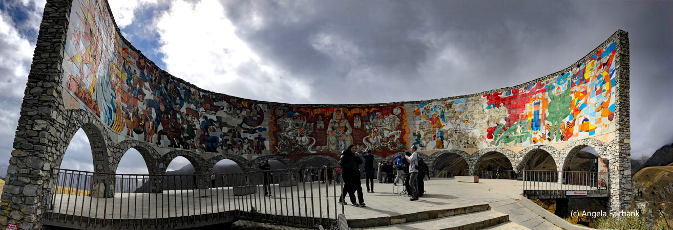 Russia-Georgia Friendship Monument panorama