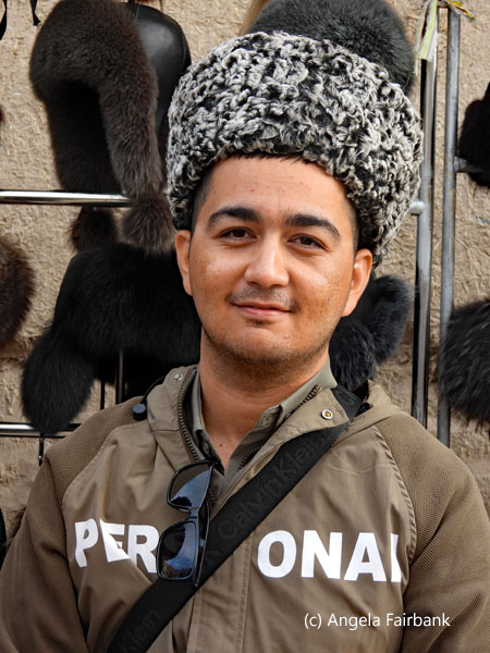 our guide Begi in a Russian hat