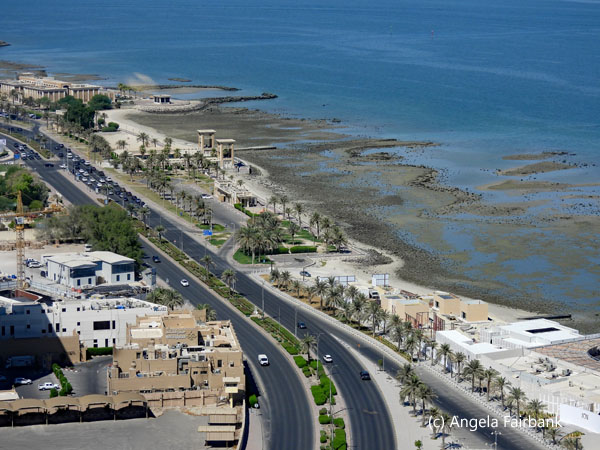 seafront from kuwait tower
