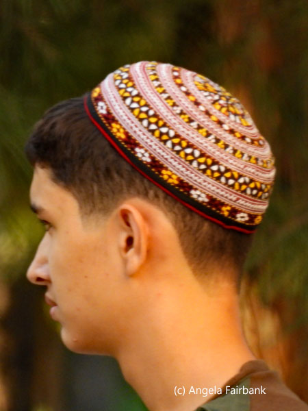 young man in hat