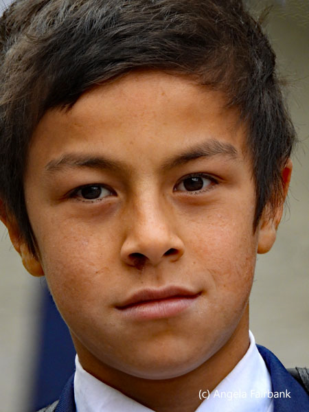 smiling school boy