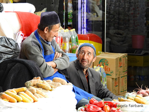 two men at market