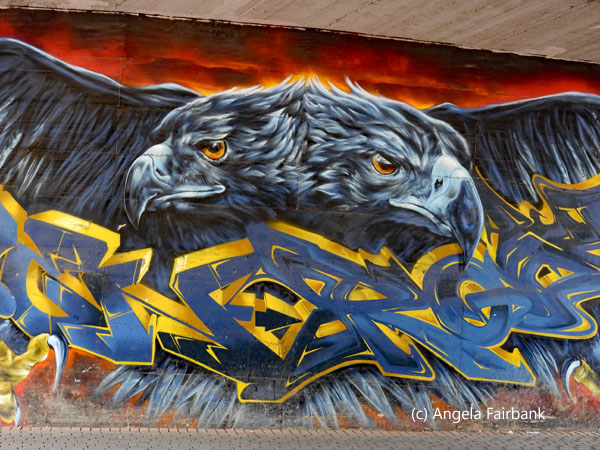 mural two-headed eagle