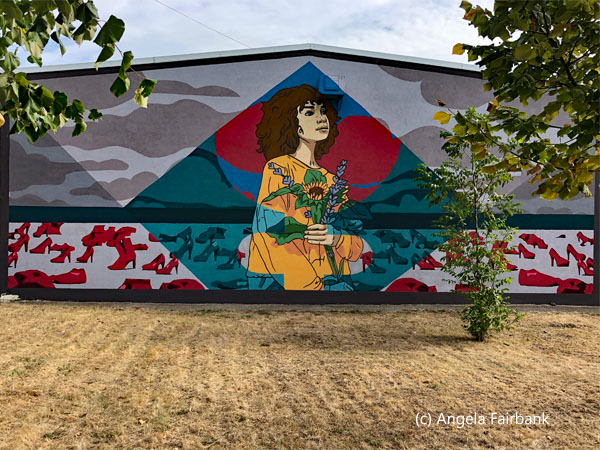 mural on side of school