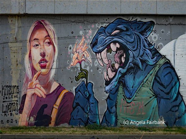 mural under highway 6
