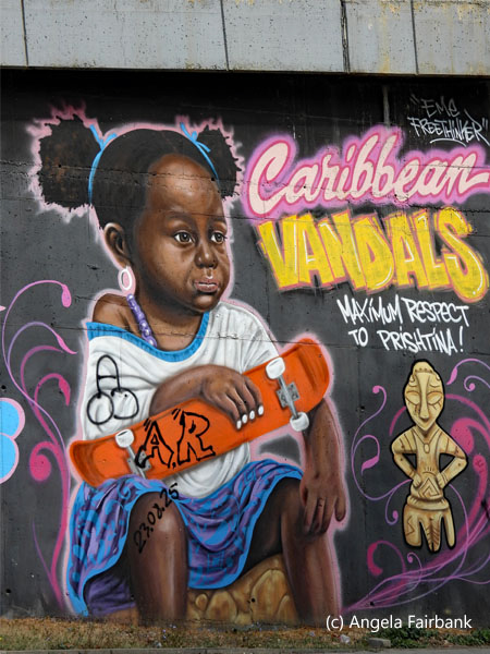 mural under highway 12