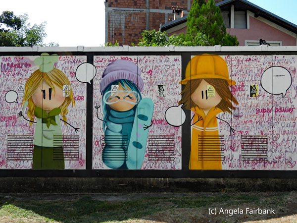 murals on building