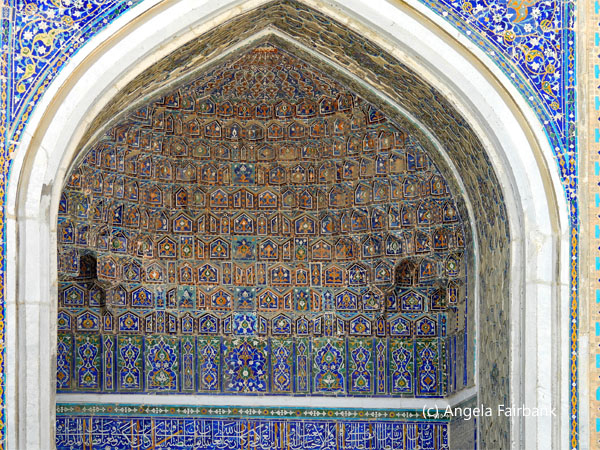 Registan building detail 8