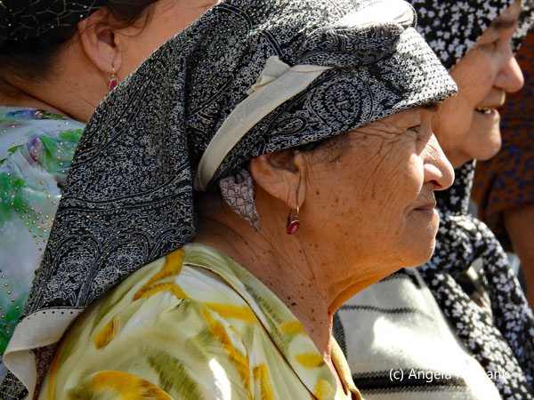 three older women facing right