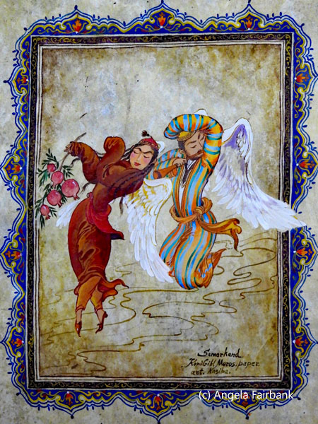 painting of two angles