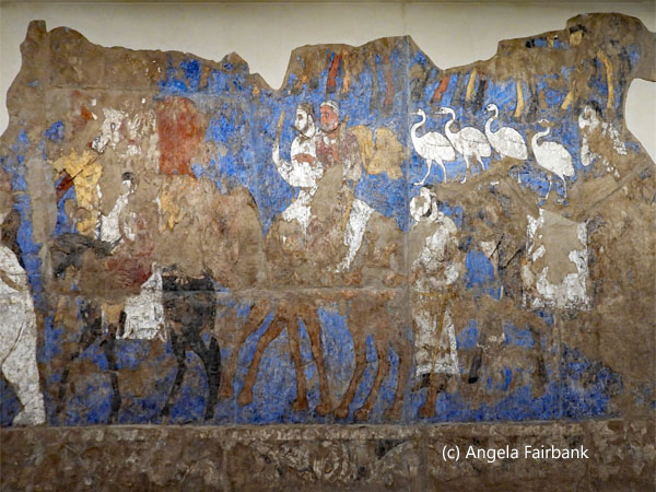 old paintings in Afrasiab Museum 1